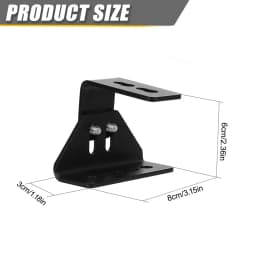 For ALPHARACK Roof Rack With A 90° Angle 65mm Stainless Steel Installation Bracket