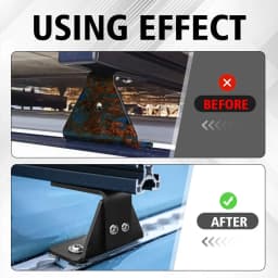 For ALPHARACK Roof Rack With A 90° Angle 65mm Stainless Steel Installation Bracket
