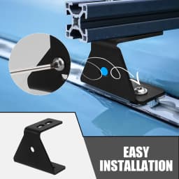 For ALPHARACK Roof Rack With A 90° Angle 65mm Stainless Steel Installation Bracket