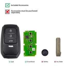 1pcs/lot Xhorse XSTO01EN Global FENG.T for Toyota XM38 Smart Key with Key Shell Support 4D 8A 4A English