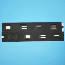 1pc 3D ABS Black Letters DEFENDER Badge Car Front Hood Bonnet Stickers Decals For Land Rover Defender Emblem Accessories