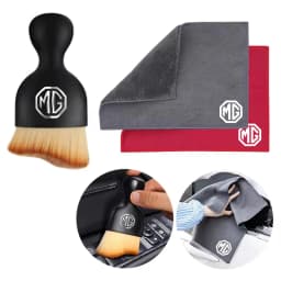 Car Towels Cleaning Drying Cloth with Car Cleaning Brush For Morris Garages MG ZS 7 6 Cyberster MG4 EV ES5 HS ONE GT GS MG3 EZS