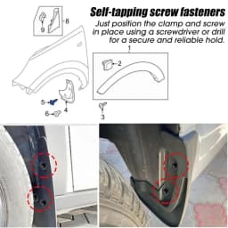 Chassis Engine Guard Metal Nut/Screw Washers U-shape Clip for BMW E46 E92 E90 F10 Car Fender Bumper Cross Head Screws 40/20pcs