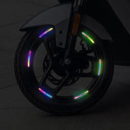 For Car Motorcycle, Bicycle Wheels, Seven-Color Laser Car Decoration Accessories Anti-Collision Reflective Warning Stickers