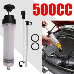 Car Brake Fluid Oil Extractor Auto Oil Change Syringe with Hose Manual Fuel Suction & Filler Fluid Oil Change Evacuator Pump