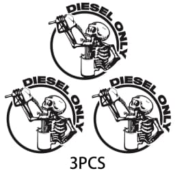 Pickup Truck 13.5*13.5cm Off-Road Truck Skull Fuel Cap Stickers, Decorative Car Stickers Personalized Customization