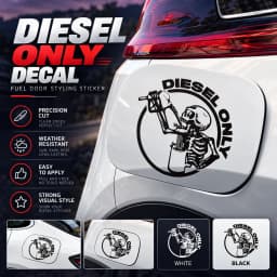 Pickup Truck 13.5*13.5cm Off-Road Truck Skull Fuel Cap Stickers, Decorative Car Stickers Personalized Customization