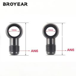 Broyear new Bolt Hydraulic Clutch Screw M12 M14 M16 M18 x 1.5 with Aluminum Banjo fitting Outlet Banjo male an4 an6 an8 an10