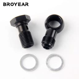 Broyear new Bolt Hydraulic Clutch Screw M12 M14 M16 M18 x 1.5 with Aluminum Banjo fitting Outlet Banjo male an4 an6 an8 an10