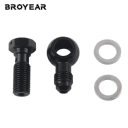 Broyear new Bolt Hydraulic Clutch Screw M12 M14 M16 M18 x 1.5 with Aluminum Banjo fitting Outlet Banjo male an4 an6 an8 an10