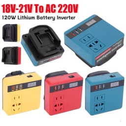 Multi Function Lithium Battery Inverter D C 18-21V To AC 220V Outdoor Work Inverter with Intelligent Fast Charging