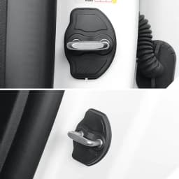 For Tesla Model 3 Y Juniper Highland 2020-2026 Door Lock Cover Car Styling Lock Protection Cap Modification Accessories 4pcs