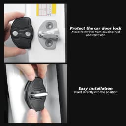 For Tesla Model 3 Y Juniper Highland 2020-2026 Door Lock Cover Car Styling Lock Protection Cap Modification Accessories 4pcs