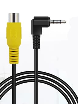 QXNY 1PC AV In Video Cable Adapter 2.5mm AV Jack Male Plug To RCA Female Adapter Cable for GPS and Rear Camera Converter Cable