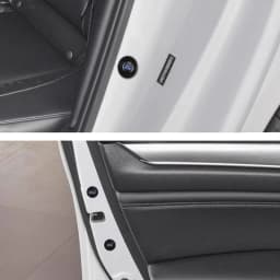 Car Door Shock Absorber Buffer Protective Stickers Soundproof Rubber Pads For Ford Ranger Focus Kuga Mustang Mondeo Fusion Esco