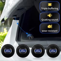 Car Door Shock Absorber Buffer Protective Stickers Soundproof Rubber Pads For Ford Ranger Focus Kuga Mustang Mondeo Fusion Esco