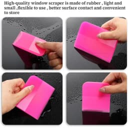 Car PPF Squeegee Soft TPU Rubber Blade Glass Window Cleaning Water Remover Paint Film Scraper Carbon Wrap Vinyl Film Tool 7 Size