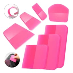 Car PPF Squeegee Soft TPU Rubber Blade Glass Window Cleaning Water Remover Paint Film Scraper Carbon Wrap Vinyl Film Tool 7 Size