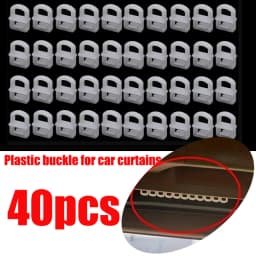 40pcs Plastic Buckle for Car Curtains Fastener Clip Truck Plastic Fasteners Clip Car Curtains Straight Pulley Buckle Rings Rivet