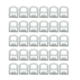 40pcs Plastic Buckle for Car Curtains Fastener Clip Truck Plastic Fasteners Clip Car Curtains Straight Pulley Buckle Rings Rivet