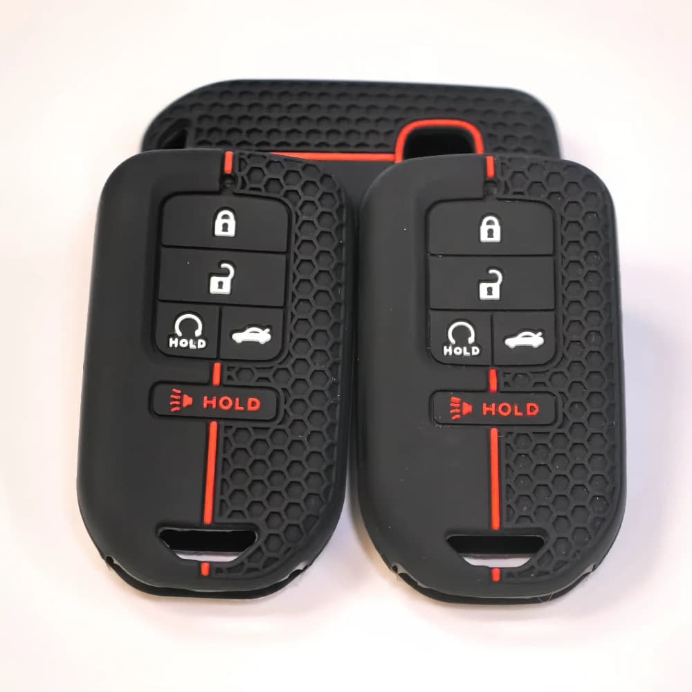 5 Buttons High Quality Silicone Car Keyless Smart Key Fob Case Cover for Honda Civic Accord Pilot CRV 2015 2016 2017 2018