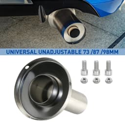 Universal Adjustable 3' /3.5' /4'' / 4.5'' Car Exhaust DB-Killer Stainless Steel Muffler Silence Reduce Noise Sound Control
