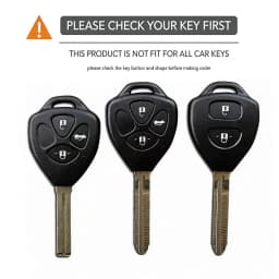 Silicone Car Remote Key Case Cover Shell Fob for Toyota Yaris/Vitz Auris Mk I Corolla Verso Hilux 7 RAV4 Porte Camry
