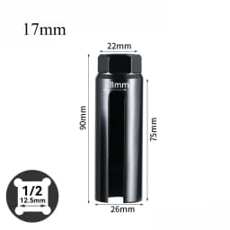 Narrow Mouth Oxygen Sensor Sleeve European-style 14-24mm 1/2" Cxygen Sensing Drive Socket Wrench Tools Car Accessories