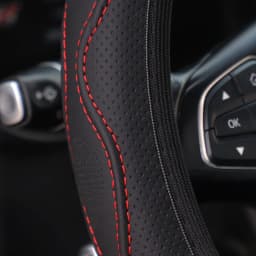 PU leather three-dimensional embossed hand-shaped massage car rimless steering wheel cover for 14.5 - 15 inch car interiors