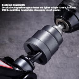 Heavy Duty Scissor Jack Drill Adapter Impact Wrench Socket Quick Change Tool Steel RV Stabilizer Auto Repair Garage Accessory 