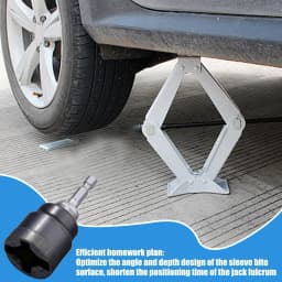 Heavy Duty Scissor Jack Drill Adapter Impact Wrench Socket Quick Change Tool Steel RV Stabilizer Auto Repair Garage Accessory 