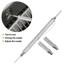 Car Windshield Wiper Nozzle Adjustment Tool 2-in-1 Windscreen Windshield Washer Spray Nozzle Cleaner Needle Windshield Washer