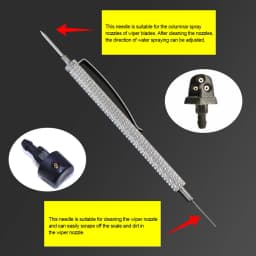 Car Windshield Wiper Nozzle Adjustment Tool 2-in-1 Windscreen Windshield Washer Spray Nozzle Cleaner Needle Windshield Washer