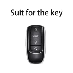 New Titanium Gray for Chery Jaecoo J7 7 J8 Omoda 5 C5 Tiggo 8 Arrizo 6 8 Pro Keychain Shell Cover Fob Bag Holder Car Accessories