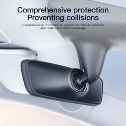 YZ Rearview Mirror Protector Frame for Tesla Model 3 Y S X Highland Juniper 2019-2025 Center Console Silicone Rubber Cover Trim