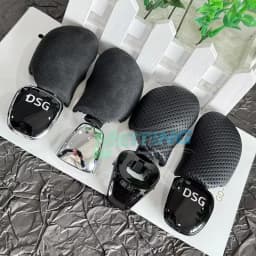 The DSG logo car parts shift head is suitable for Skoda Octavia Super Snowman DSG shift lever leather,