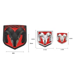 Car Badge Sticker Auto Emblem Accessories For Dodge Durango Caliber Dakota Journey Charger Ram 1500 Nitro Avenger Dart Challenge