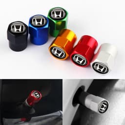 4Pcs Metal Car Wheel Tire Air Valve Caps Stem Covers for Honda Civic Accord Fit City Vezel CRV Odyssey Jazz Prelude Insight