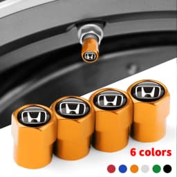 4Pcs Metal Car Wheel Tire Air Valve Caps Stem Covers for Honda Civic Accord Fit City Vezel CRV Odyssey Jazz Prelude Insight