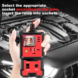 Car Relay Voltage Tester Indicator Light Automotive Electronic Relay Tester Universal 12V Battery Checker For RV Truck Trailer