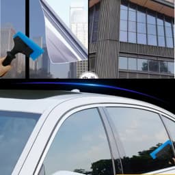 20cm Rubber Wiper; Car Window Film Scraper with Blue Soft Rubber; Car Windscreen Wiper; Cleaning Tool