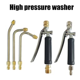 Household High Pressure Water Gun Hose with Quick Connect - Car Washing Garden Landscaping Rod Air Conditioner Cleaning Kit