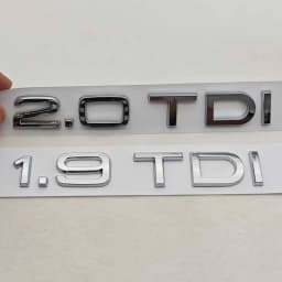 3D ABS Car Letters Logo 1.9 TDI 2.0 TDI 2.8 TDI Badge Rear Trunk Sticker Decals For Audi A3 A4 A5 A6 Q2 Q3 Q5 Auto Accessories