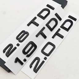 3D ABS Car Letters Logo 1.9 TDI 2.0 TDI 2.8 TDI Badge Rear Trunk Sticker Decals For Audi A3 A4 A5 A6 Q2 Q3 Q5 Auto Accessories