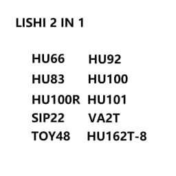 Lishi Vehicle 2-in-1 Decoder Cars Set HU66 HU162T(8) HU64 HU92 HU100 HU83 HU100R HU101 lishi 2in1