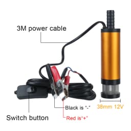 12V Electric Transfer Pump 12L Min Diesel Oil Water Fuel Change Truck Marine Car Utility Pump