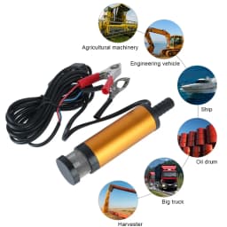 12V Electric Transfer Pump 12L Min Diesel Oil Water Fuel Change Truck Marine Car Utility Pump