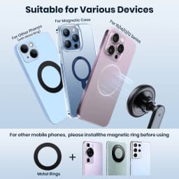 TOPK Magnetic Car Phone Holder for Magsafe Phone Mount ,Air Vent Car Phone Holder,Car Cradle for iPhone 15/14/13/12 Series