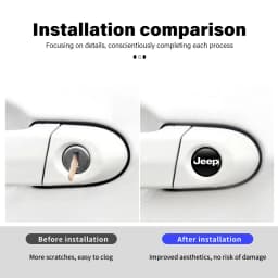 14mm Car Key Emblem Auto Control Keychain Sticker Decoration Accessories For Jeep Grand Cherokee Wrangler JK Renegade Gladiator