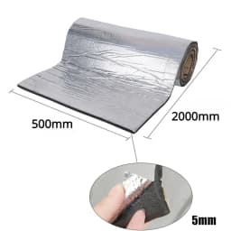 5/10mm Self Adhesive Aluminum Foil Insulation for Cars Sound Heat Proof Pad Fireproof for Engine Hood Door Panel Truck Van